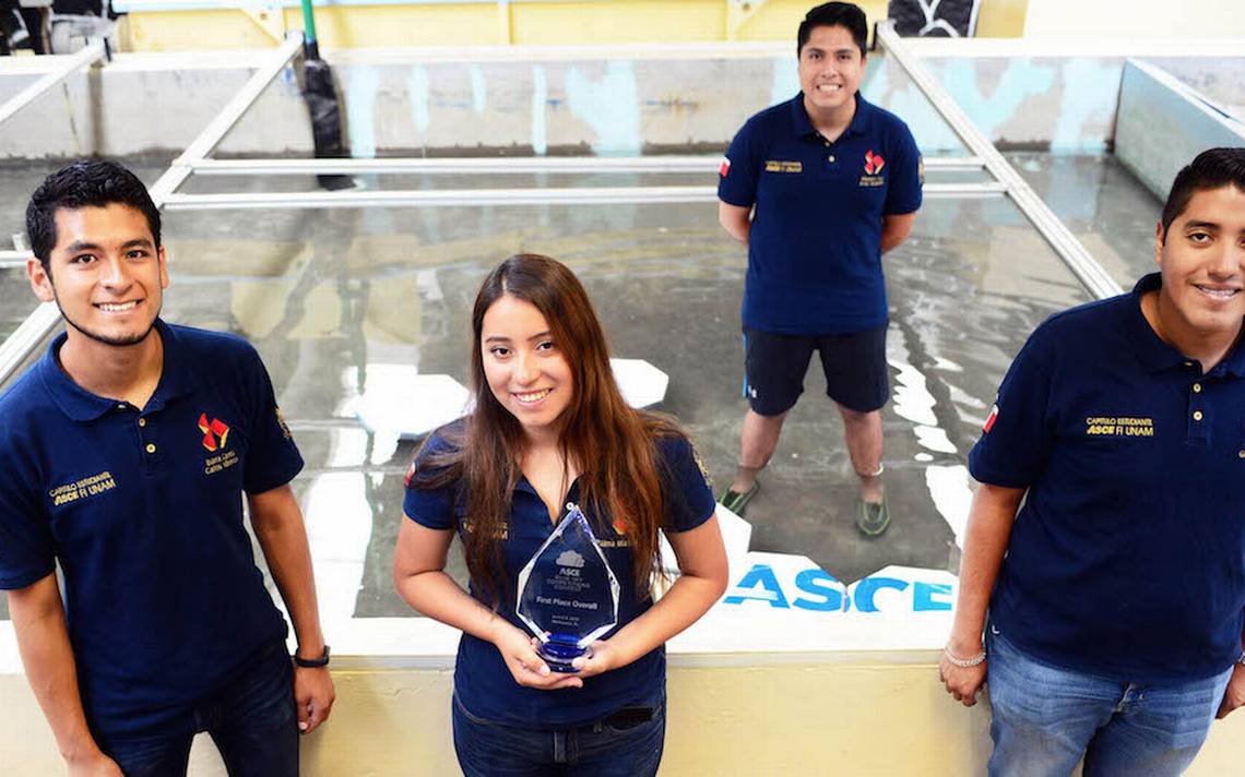 Triunfan Alumnos De La Unam En Concurso De Ingenieria Civil En Eu