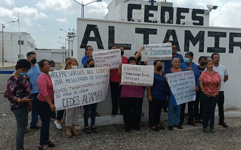 Trabajadores del Penal de Altamira se manifiestan, no les han pagado 4  quincenas - El Sol de Tampico