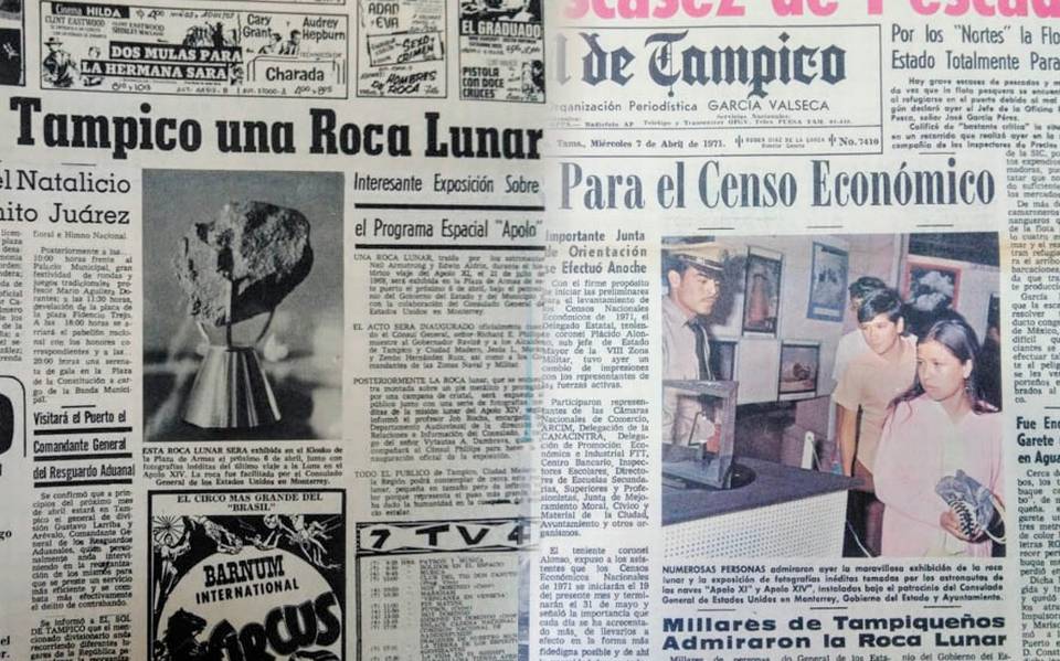 Hace 50 años, exhibición de rocas lunares y fotos de la NASA en Tampico -  El Sol de Tampico | Noticias Locales, Policiacas, sobre México, Tamaulipas  y el Mundo