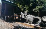 Camioneta choca con tren en la colonia Morelos | Crédito: José Luis Tapia